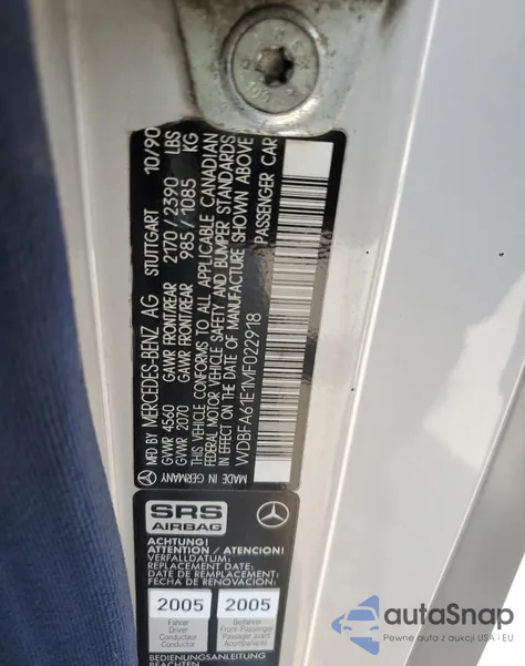 1991 Mercedes-Benz 300 Sl z USA, uszkodzony, nr VIN WDBFA61E1MF022918